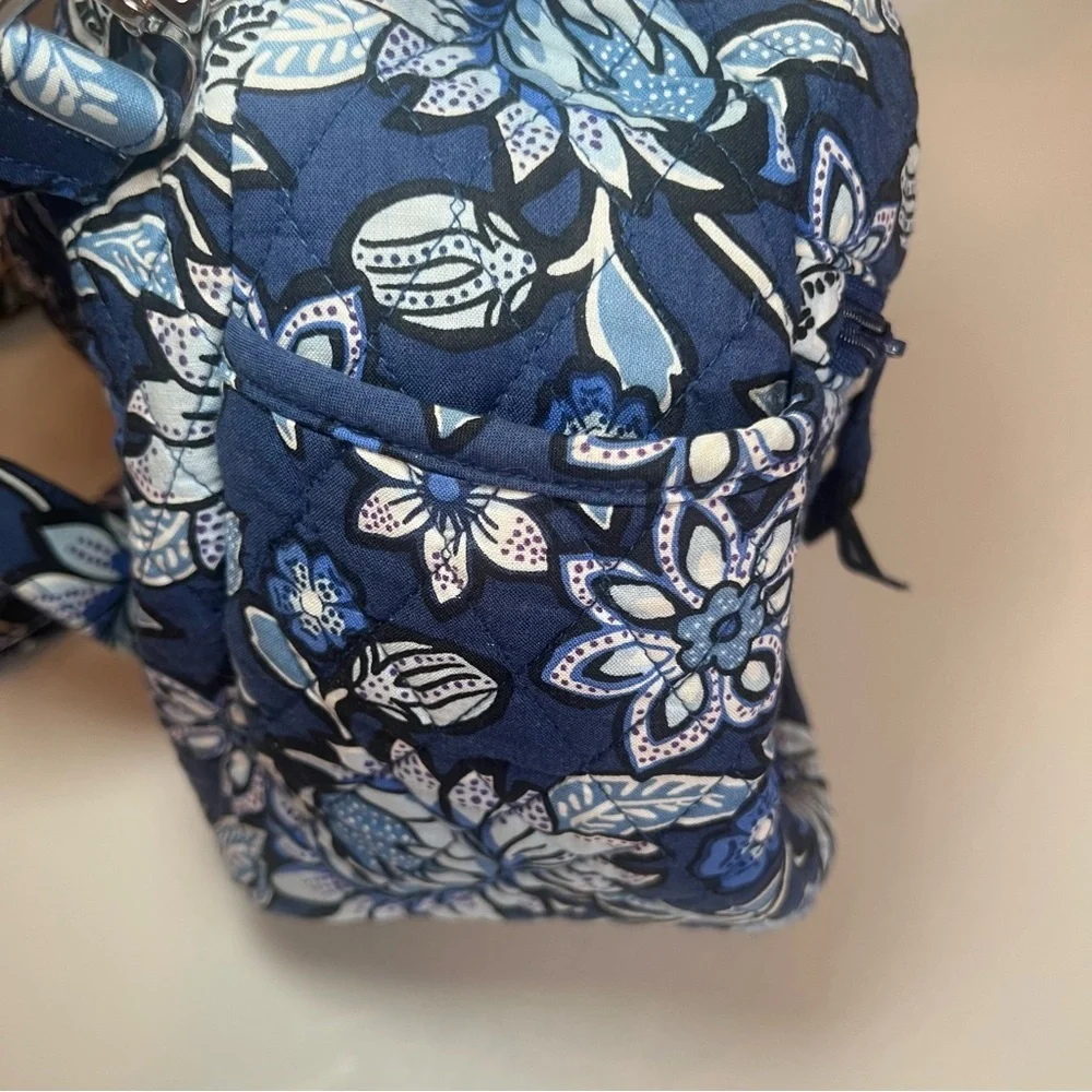 Vera Bradley Navy and White Floral Shoulder Bag/Crossbody